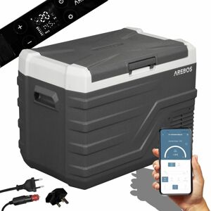 Arebos - compressor cool box 35 litres Electric freezer box with app control for cooling, freezing and keeping warm Refrigerator down to -20 °c Car