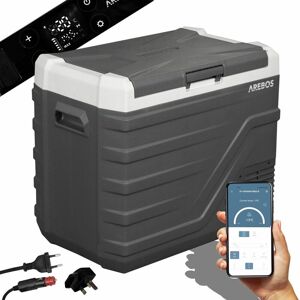 Arebos - compressor cool box 43 litres Electric freezer box with app control for cooling, freezing and keeping warm Refrigerator down to -20 °c Car