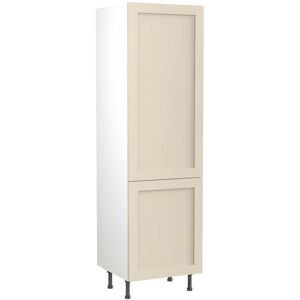 Quick Build Full Kitchen Base / Wall / Tall Unit Set - Cashmere Matt - Shaker Doors Fridge & Freezer Tall Housing Unit 600mm - Kitchen Kit