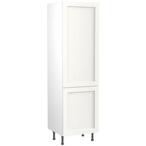 Quick Build Full Kitchen Base / Wall / Tall Unit Set - White Matt - Shaker Doors Fridge & Freezer Tall Housing Unit 600mm - Kitchen Kit