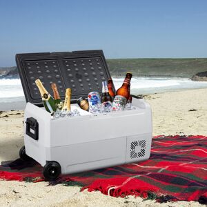 Livingandhome - 36L Portable Car Compressor Refrigerator for Camping Road Trip