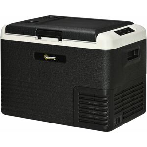 Outsunny - Car Refrigerator 12V Portable Freezer for Camping, Driving, Picnic 40L - Grey and Black