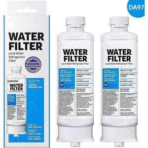 RNEMITERY 2 Pack Replacement Refrigerator Water Filters DA97-17376B DA97-08006C HAF-QIN HAF-QIN/EXP for Samsung Multi-Door Refrigerators
