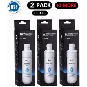Cyslmuk - 3 Pack LT1000P2 6 Month/200 Gallon Refrigerator Replacement Water Filter, White.