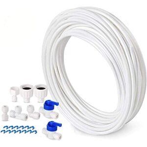 MEMKEY Water Supply Hose - Connection Kit for Samsung European Style Double Door Refrigerator, Diameter 10mm, 1/4 inch