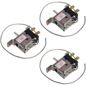 Tlily - WPF22A 2Pin Refrigerator Refrigeration Thermostat w 30cm Metal Cord X3 I042705
