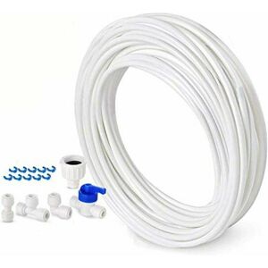 DEWDAT 10m Water Supply Hose - European Style Double Door Refrigerator Connection Kit - 6.3mm Diameter DEWDAT 10m Water Supply Hose - European Style Double Door Refrigerator Connection Kit - 6.3mm Diameter