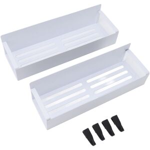 Groofoo - 2PCS Magnetic Spice Rack for Refrigerator Strong Magnetic Shelf with 4 Removable Hooks for Holding Spices Jars Bottle Fridge Organizer Groofoo - 2PCS Magnetic Spice Rack for Refrigerator Strong Magnetic Shelf with 4 Removable Hooks for Holding Spices Jars Bottle Fridge Organizer