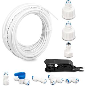 COOCHEER POM Material Fridge Water Supply Hose, Universal Connection Kit for Water Purifier, Connection Set for Refrigerator Inlet Line Connectors for Reverse COOCHEER POM Material Fridge Water Supply Hose, Universal Connection Kit for Water Purifier, Connection Set for Refrigerator Inlet Line Connectors for Reverse