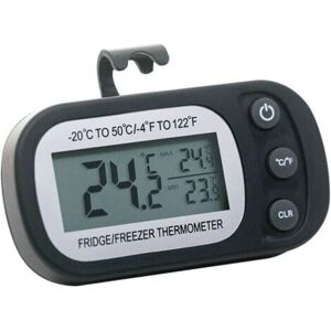 Gotrays - Refrigerator Thermometer, IPX3 Waterproof Digital Thermometer for Mini Fridges and Freezers with Hook, lcd Display and Max/Max Functions Gotrays - Refrigerator Thermometer, IPX3 Waterproof Digital Thermometer for Mini Fridges and Freezers with Hook, lcd Display and Max/Max Functions