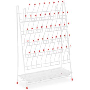 Steinberg Systems - Glassware Drying Rack Draining Rack Laboratory Test Tubes 48 Pegs Steel+PVC