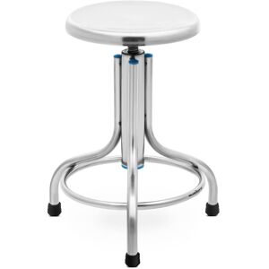 Steinberg Systems - Swivel stool Laboratory stool adjustable stainless steel 45 - 60 cm 150 kg