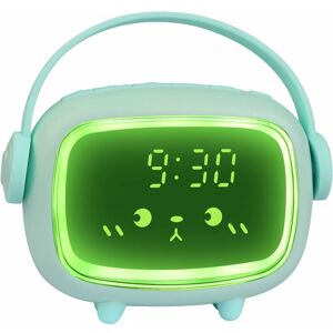 PESCE Digital Children's Alarm Clock Children's Alarm Clock Light Up for Girls Boys Digital Clock Angel Night Light led Alarm Clock with Light Bedside Lamp