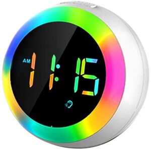 Tlily - Kids Alarm Clock,Dual Setting,Adjustable Brightness Night Light,Voice-Activated, Wake-Up Clock, for Children