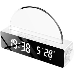 Tlily - Sunrise Lamp Alarm Clock, Wake Up Light Dawn Simulator, Bedside Sun Color Changing Lights for Bedroom White