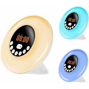 AIPERQ Alarm Clock Wake Up Light Night Sunrise Sunset Simulation rgb 7 Colors led Night Lamp with Bluetooth Speaker Radio Sleep Alarm Clock Natural Sound AIPERQ Alarm Clock Wake Up Light Night Sunrise Sunset Simulation rgb 7 Colors led Night Lamp with Bluetooth Speaker Radio Sleep Alarm Clock Natural Sound