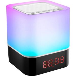 Tinor - Bedside Lamp, White Light Alarm Clock, Portable Bluetooth Speaker, Multicolor Night Light Touch Control Digital Alarm Clock Tinor - Bedside Lamp, White Light Alarm Clock, Portable Bluetooth Speaker, Multicolor Night Light Touch Control Digital Alarm Clock