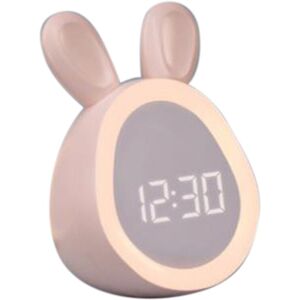 TLILY Children Cute Alarm Clock with Night Light Stepless Dimming LED Digital Alarm Clock for Boys and Girls-Pink TLILY Children Cute Alarm Clock with Night Light Stepless Dimming LED Digital Alarm Clock for Boys and Girls-Pink
