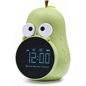 WOIYIC Children's Light-Up Alarm Clock, Cute Bulb, Creative Bedside Lamp, Programmable Night Light with Snooze and Wake-Up Function, Green WOIYIC Children's Light-Up Alarm Clock, Cute Bulb, Creative Bedside Lamp, Programmable Night Light with Snooze and Wake-Up Function, Green