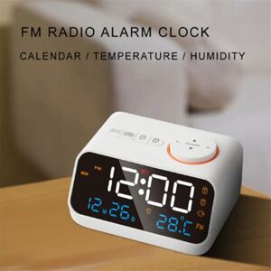TLILY Fm Radio led Alarm Clock for Bedside Wake Up. Digital Table Calendar with Temperature Thermometer Humidity Hygrometer(A) TLILY Fm Radio led Alarm Clock for Bedside Wake Up. Digital Table Calendar with Temperature Thermometer Humidity Hygrometer(A)