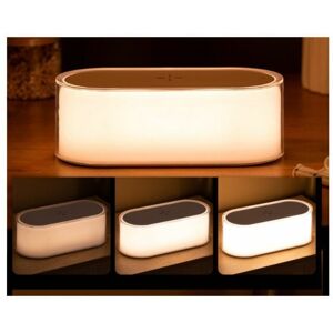 HOOPZI Led Bedside Lamp, Desk Lamp Night Lamp 7 Brightness Levels and Wireless Charger Clock Lamp Wake-up Lamp and Sensitive Touch usb Charging HOOPZI Led Bedside Lamp, Desk Lamp Night Lamp 7 Brightness Levels and Wireless Charger Clock Lamp Wake-up Lamp and Sensitive Touch usb Charging