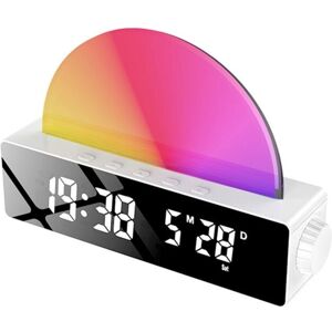 Tlily - Sunrise Alarm Clock, Wake Up Light Simulator, with usb Charger, White Tlily - Sunrise Alarm Clock, Wake Up Light Simulator, with usb Charger, White