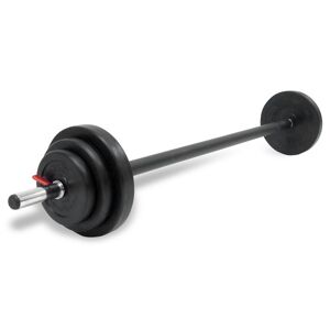 BodyMax 20kg Rubber Studio Barbell Set Studio Barbell Kit with Fitness Step