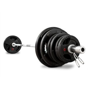 BodyMax Olympic Rubber Radial Weight Kit with 6ft Bar - 70kg / 95kg / 115kg...