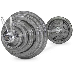 BodyMax Olympic Cast Tri-Grip Weight Kit with 7ft Bar - 100kg / 145kg / 200kg