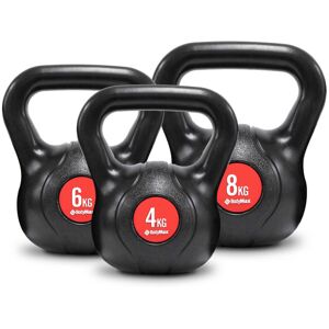 BodyMax Vinyl Kettlebells Set of 3 - 16-20kg BodyMax Vinyl Kettlebells Set of 3 - 16-20kg