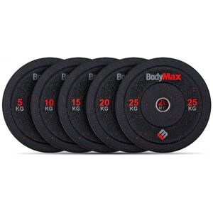 BodyMax Olympic Hi-Impact Rubber Crumb Bumper Weight Plates BodyMax 150kg Set BodyMax Olympic Hi-Impact Rubber Crumb Bumper Weight Plates BodyMax 150kg Set