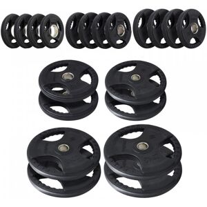 BodyMax Olympic Rubber Radial Disc Weight Plates 175kg Set BodyMax Olympic Rubber Radial Disc Weight Plates 175kg Set