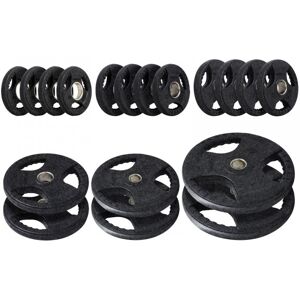 BodyMax Olympic Cast Iron Tri-Grip Weight Plates - Dark Grey 125kg Set BodyMax Olympic Cast Iron Tri-Grip Weight Plates - Dark Grey 125kg Set