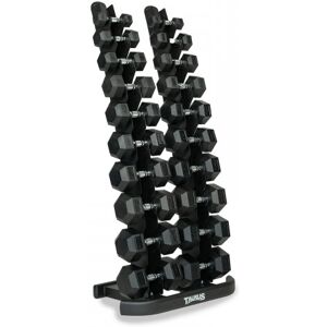 Taurus 10-Pair Hex Dumbbell Set with Storage (2.5 - 25kg Taurus 10-Pair Hex Dumbbell Set with Storage (2.5 - 25kg