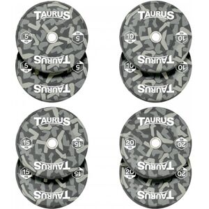Taurus Camo Olympic Rubber Bumper Weight Plates 100kg Set Taurus Camo Olympic Rubber Bumper Weight Plates 100kg Set