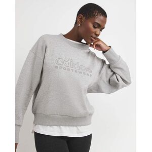 Adidas ALL SZN Sweatshirt Grey - - Size: 1X 20/22 Grey 1X 20/22 female Adidas ALL SZN Sweatshirt Grey - - Size: 1X 20/22 Grey 1X 20/22 female