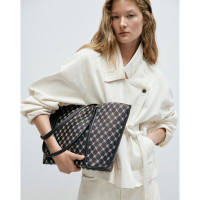 Mango Printed Logo Shopper Bag Navy - - Size: ONE SIZE Navy ONE SIZE female Mango Printed Logo Shopper Bag Navy - - Size: ONE SIZE Navy ONE SIZE female