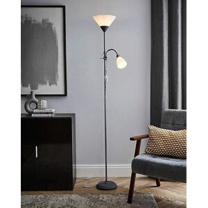Searchlight Dual Purpose Floor Lamp Silver Silver - Silver Searchlight Dual Purpose Floor Lamp Silver Silver - Silver