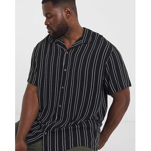 Jack & Jones Jeff Stripe Resort Shirt Black - - Size: 2XL(53) Black 2XL(53) male Jack & Jones Jeff Stripe Resort Shirt Black - - Size: 2XL(53) Black 2XL(53) male