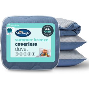 Silentnight Summer Breeze 2.5 Tog Grey/Blue Duvet & Pillowcase - Bedding Silentnight Summer Breeze 2.5 Tog Grey/Blue Duvet & Pillowcase - Bedding