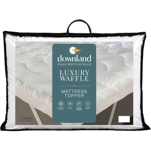 Downland Waffle Mattress Topper White - - Size: S KING White S KING Downland Waffle Mattress Topper White - - Size: S KING White S KING
