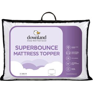 Downland Superbounce Mattress Topper White - - Size: SINGLE White SINGLE Downland Superbounce Mattress Topper White - - Size: SINGLE White SINGLE