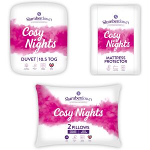 Slumberdown Cosy Nights 10.5 Tog Bundle - - Size: DOUBLE DOUBLE Slumberdown Cosy Nights 10.5 Tog Bundle - - Size: DOUBLE DOUBLE