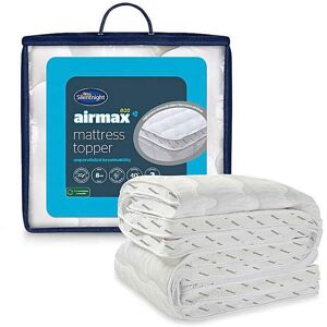 Silentnight Airmax 8cm Mattress Topper White - - Size: SINGLE White SINGLE Silentnight Airmax 8cm Mattress Topper White - - Size: SINGLE White SINGLE