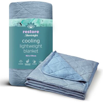 Silentnight Restore Cooling Blanket Blue Blue - - Size: 152x178 Blue 152x178 Silentnight Restore Cooling Blanket Blue Blue - - Size: 152x178 Blue 152x178