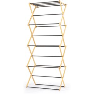 Beldray Bamboo 4 Tier Clothes Airer Natural - Natural Beldray Bamboo 4 Tier Clothes Airer Natural - Natural