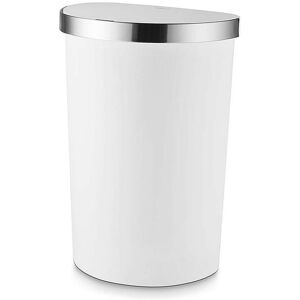 Tower White 50L Curved Sensor Bin White - White Tower White 50L Curved Sensor Bin White - White