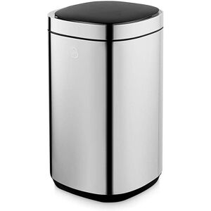 Swan 30L Square Sensor Bin Silver - Silver Swan 30L Square Sensor Bin Silver - Silver