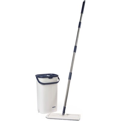 Beldray Deep Clean Flat Mop & Bucket Blue - Blue Beldray Deep Clean Flat Mop & Bucket Blue - Blue