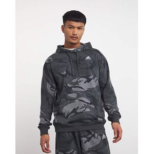 Adidas Logo Camo Hoodie Grey L40/44 male